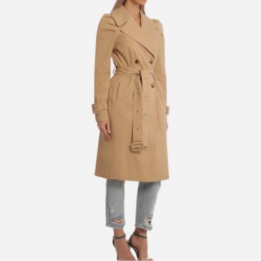 COPY - Anthropologie Avec Les Filles Puff Sleeve Belted classic tan Trench Coat…